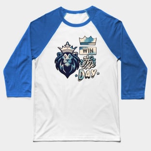 Lion Tie-dye WIN THE DAY Baseball T-Shirt